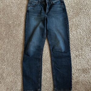 rag & bone Women's Dark Blue Straight Leg Jeans